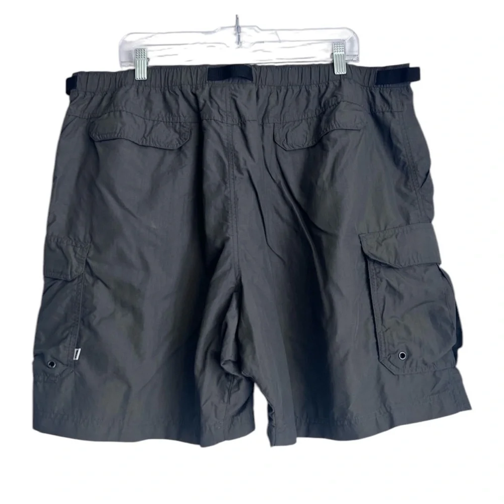 REI Men’s Gray Cargo Belted Nylon Hiking Shorts UPF 50+ Size XXL - Picture 2 of 7